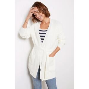 Evereve White Cardigan Sweater